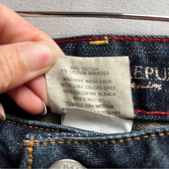 Vintage Banana Republic Premium Denim slim straight leg jeans Sz 14 - Picture 5 of 11